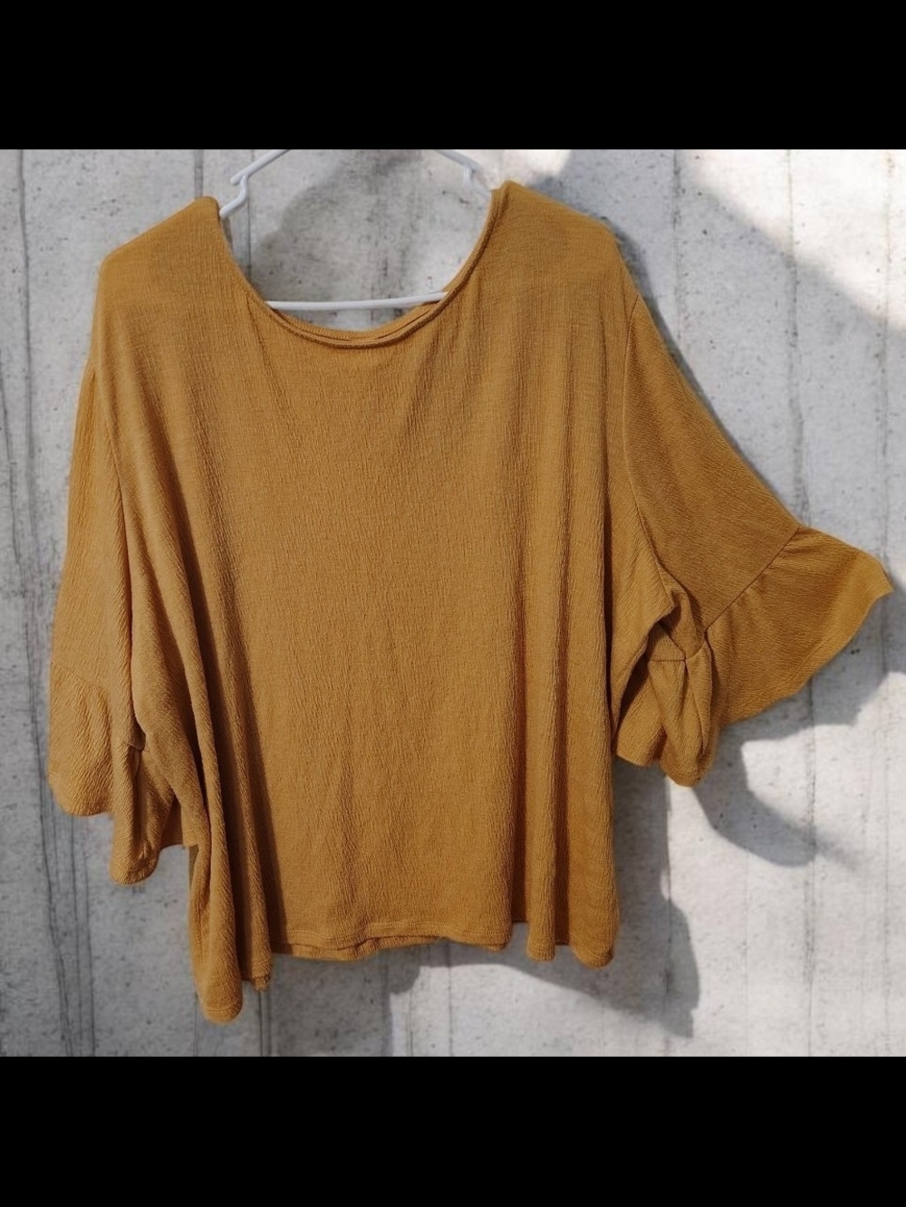 Old Navy Mustard Yellow Bell  Top-3XL